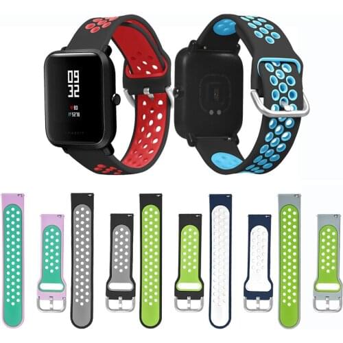 Silicone Strap for Huami Amazfit Bip Youth Smart Watch Wristband for Amazfit Bip Watchband 20mm Strap