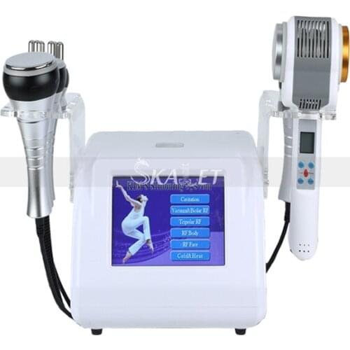 Ultrasonic Cavitation 40K Anti Cellulite Fat Removal Slimming Device RF Anti Wrinkles Skin Care Equipment with Hot & Cold Hammer
