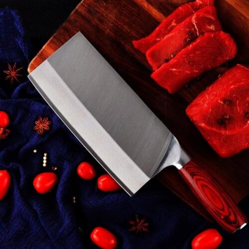 Liang Da High Quality Cleaver Butcher Knife Stainless Steel Kitchen Knife Very Sharp Chopping Knife Kitchen Cooking Chef knife