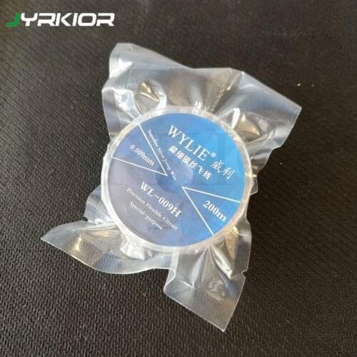 WYLIE WL-009H 0.009mm 200M Ultra-Fine Jump Wire For Precision Flexible Circuits Mobile Phone Mainboard Rework Repair Tools