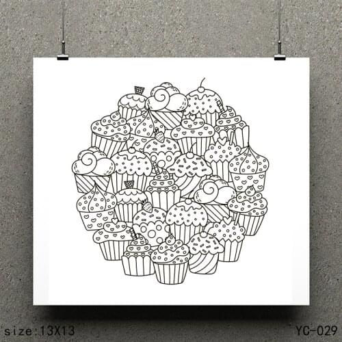 ZhuoAng Ice cream model Clear Stamps For DIY Scrapbooking/Card Making Decorative Silicon Stamp Crafts