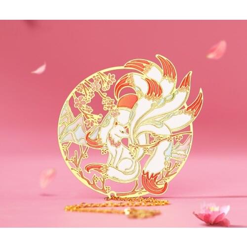 1PC Chinese Style Bookmark Retro Book Clip Metal Pagination Mark Stationery Student Gift School Office Supplies