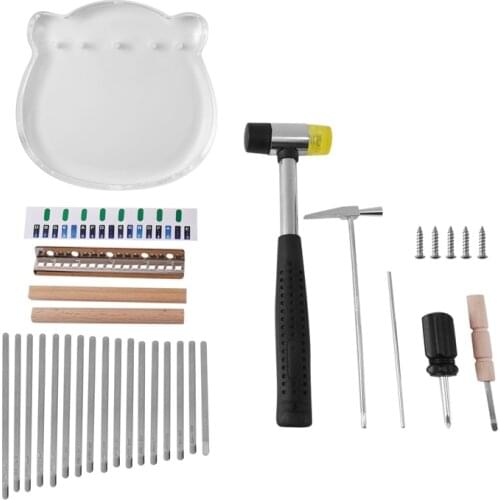 17 Keys Kalimba Acrylic Thumb Piano DIY Musical Instrument Finger Piano,Gifts for Kids Beginners