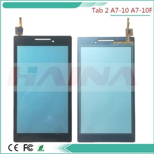 7.0 inch touchscreen For Lenovo Tab 2 A7-10 A7-10F A7 - 20 A7-20 A7-20F A7 Touch Screen Digitizer Front Glass Lens Black color