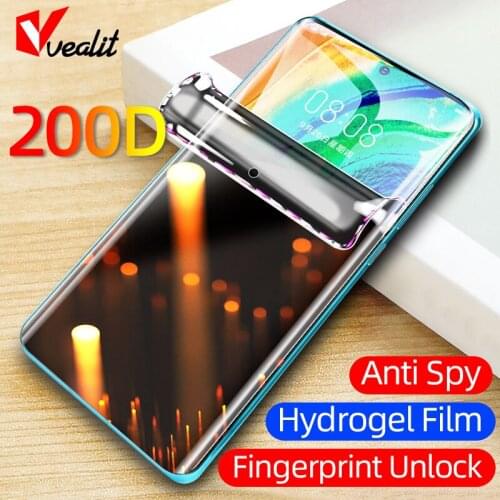 200D Privacy Hydrogel Film for Samsung Galaxy S21 S20 S10 S9 S8 Plus Screen Protector for Samsung Note 8 9 10 20 Ultra Soft Film