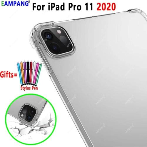For iPad Pro 11 2020 Case Drop Resistance Soft Silicone Case for Apple iPad Pro 11 2nd Generation A2068 A2230 Cover Coque Funda