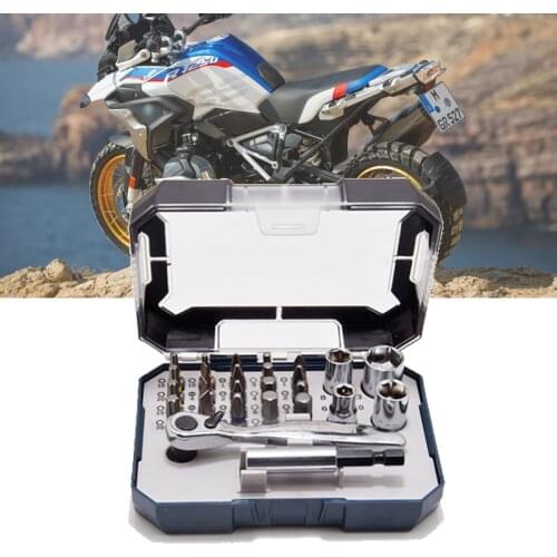 For BMW R1200GS GSA R1250GS Adventure F750GS F850GS Motorcycle Rainbow Evo Set Screwdriver with small ratchet 26 Pieces tool