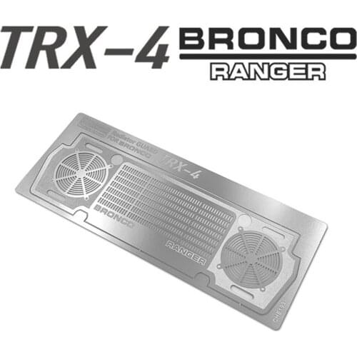 Metal Radiator Guard Fit For 1:10 Rc Crawler Car TRX-4 FORD BRONCO Car Shell