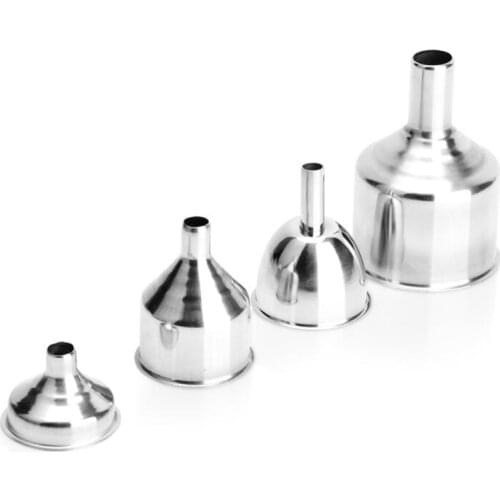 Mini Stainless Steel Bar Wine Flask Funnel Small Mouth Funnels for Filling Hip Flask Beer Liquid Bar Tools