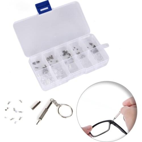 1 Set Men Women Screws Nuts Nose Pad Optical Repair Tool Assorted Kit for Eyeglass Sun Glasses