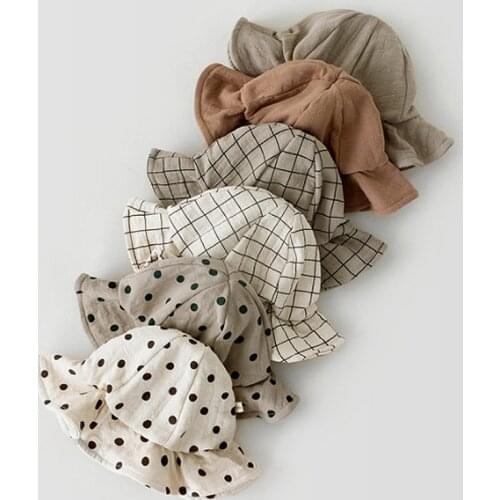 Summer Baby Bucket Hat Children Sun Hats Intant Toddler Beach Cap Sunbonnet Fedoras Sunscreen Fisherman Beanie панама кепка