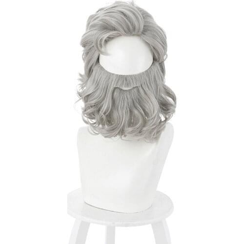 38cm The Christmas Chronicles 2 Santa Claus Cosplay Wig Heat Resistant Synthetic Hair Carnival Halloween Party Props