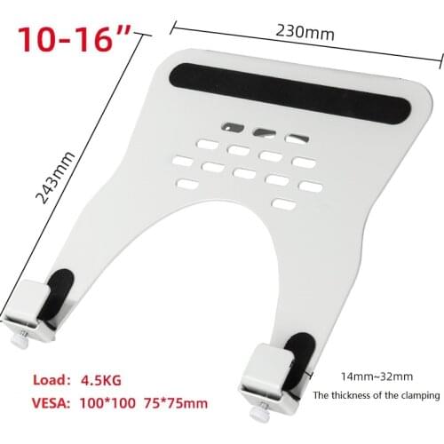 Monitor Holder 10-16 inch Laptop Holder Computer Support Base Notebook Stand PC Full Motion Mount Arm Loading 4.5kg VESA XY360