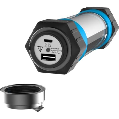 2021 Hot Sell 2600mAh Portable IP68 Waterproof Power Bank Insect-repelling Camping Lamp Emergency SOS Light Tail Window Hammer