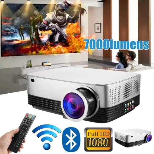 Portable LCD Projector Home Cinema Theater Movie wifi bluetooth LED Proyector HD Mini Projectors Support 1080P 7000 Lumens