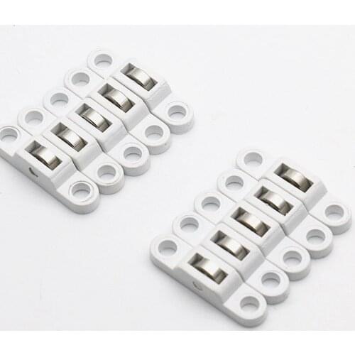 10PCS Sliding Door Roller Cabinet Copper Caster Wheel Pulley For Wardrobe Furniture Door and window accessories Width 7.5mm