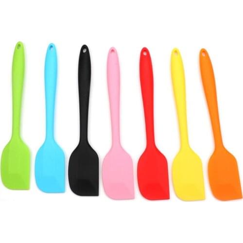28cm Silicone Batter Scraper Spatula Non-stick Rubber Cake Spatula For Cooking Baking Heat Resistant Safe Cake Scraper LX8715