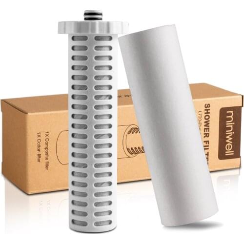 Replacement Filter Cartridge Combination 2 PC in 1 Pack for Shower Water Filter L720-Plus - Removing Chlorine