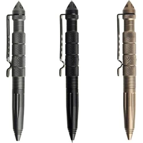 Tactical Pen Self Defense Pens Tool Multipurpose Aviation Aluminum Anti-skid Portable Ballpoint Pens