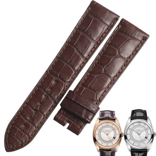 WENTULA watchbands for Vacheron Constantin QUAI DE L ILE 4500S 86050 alligator skin /crocodile grain man