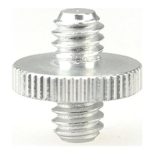 1/4 inch 1/4" Male to 1/4" Male Threaded screw Adapter for camera tripod DSLR