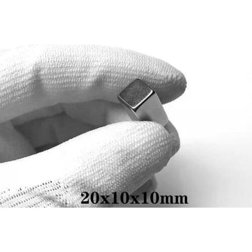 1~60pcs 20x10x10 mm Super Cuboid Block N35 Magnet 20x10x10mm Neodymium Magnetic 20mm*10mm NdFeB Strong Magnets 20*10*10 mm