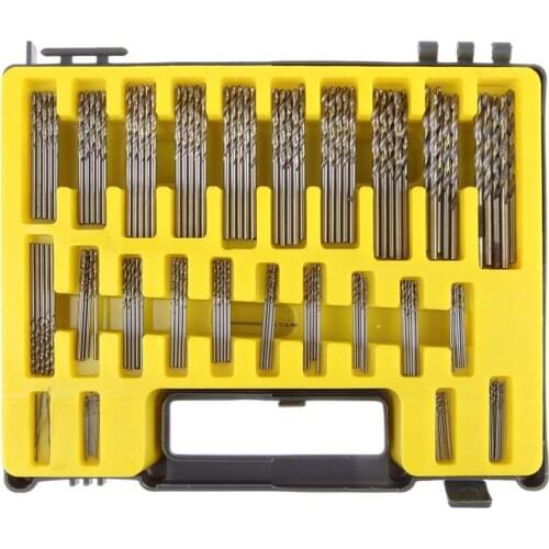 150pcs 0.4-3.2mm HSS Mini Twist Drill Bit Kit Precision Micro Twist Drill for PCB Crafts Jewelry Drill Bit Set for Power Tools