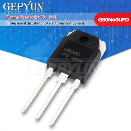 5Pcs SGH80N60UFD TO-3P SGH80N60 TO-247 G80N60 80N60 G80N60UFD