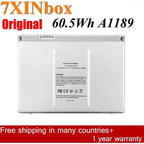 7XINbox 10.8V 60.5Wh A1189 Laptop Battery For MacBook Pro 17" A1151 A1212 A1229 A1261 MA458 MA092 MA611 MA897 MA092CH/A