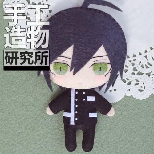 Anime Danganronpa Saihara Shuichi Soft Stuffed Toys DIY Handmade Pendant Keychain Doll Creative Gift