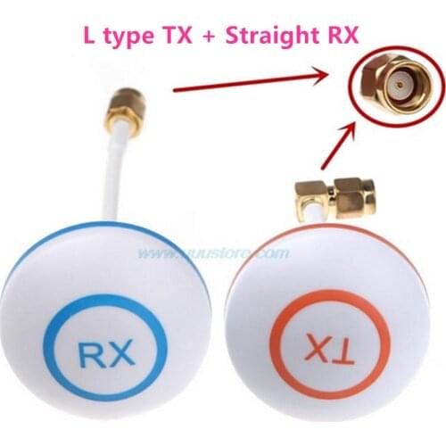 FPV Mushroom ANTENNA INNER Hole Antenna RX Straight Hole 5.8G High-gain Clover RP-SMA Male Antenna Set for RC FPV Aerial Photo