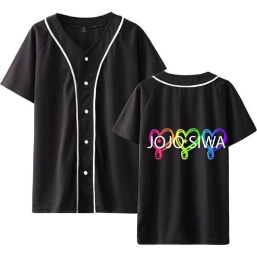 Jojo Siwa Outwear Short Sleeves Baseball Jacket Women Men Unisex Sports Shirt Hip Hop Casual Fashion Sportswear Cotton Funny Tee