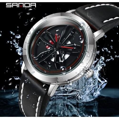 Mens Watches Luxury Brand Men Leather Sports Watches Mens Quartz Clock Waterproof Military Wrist Watch Relogio Masculino Reloj