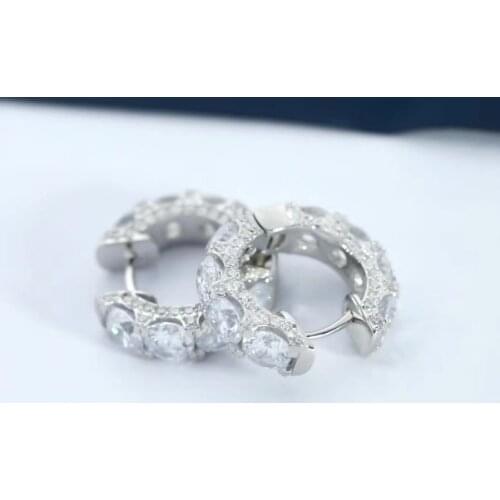 Designer Fashion 925 Sterling Silver Jewelry 3A Cubic Zirconia Party Earring