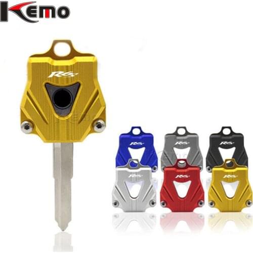 For Yamaha YZF R6S 2006-2009 YZFR6S Moto Decoration Key Cover Creative Dedicated Styling DIY Motorcycle CNC Aluminum Key Cap