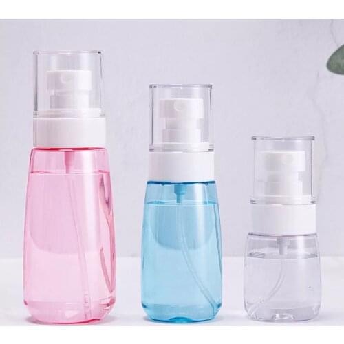 Travel bottle 30ml 60ml disinfectant spray bottle empty bottle small spray bottle alcohol transparent plastic bottle