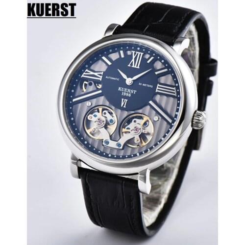 Double Tourbillon Watch Men Automatic Mechanical Watch Mens Fashion Stainless Steel Gold Wristwatch reloj de hombres New 2020