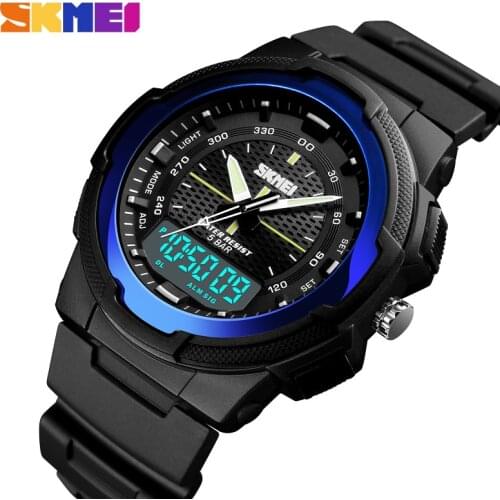 Men Sports Watches Led Anolog Shock Resistant Mens Watch Military Digital Quartz Wristwatches Man Clock reloj hombre SKMEI
