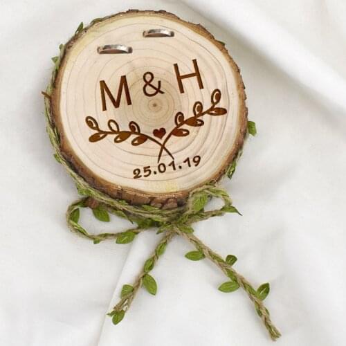 Lover Gifts Customized Ring Box Wedding Bridesmaid Proposal Ring Holder for Bride Groom Wedding Gifts Custom Ring Holder