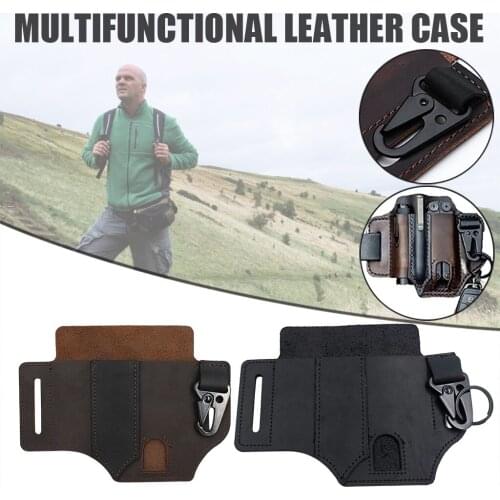Suitable For Mobile Phone Bag Leather Case Outdoor Tool Leather Case Belt Bag For Men Mobile Phone Accessories