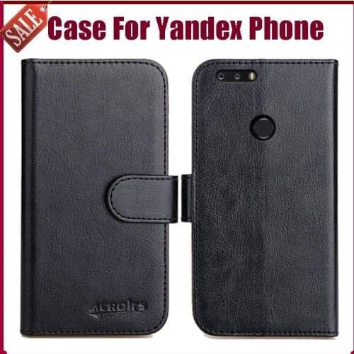Luxury Flip Leather Case for Yandex smartphone Case 100% Special Wallet Cover Funda Card Holder Mobile Phone Bag