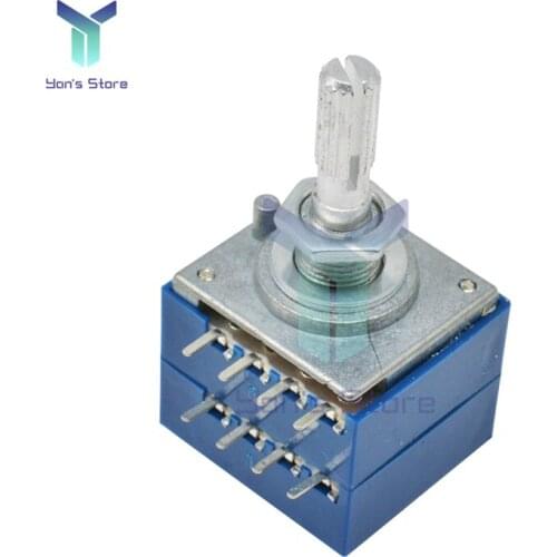 Rotary Potentiometer ALPS RH2702 A100K 100K 50K Dual 8 Feet Potentiometer Stereo Speaker Amplifier Volume Potentiometer