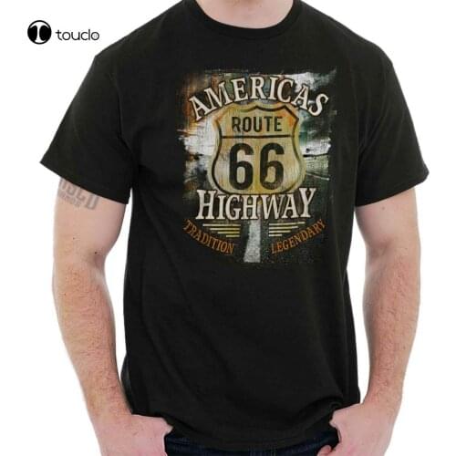Route 66 Truck Driver Gifts Semi Trucking Womens Or Mens Crewneck T Shirt Tee