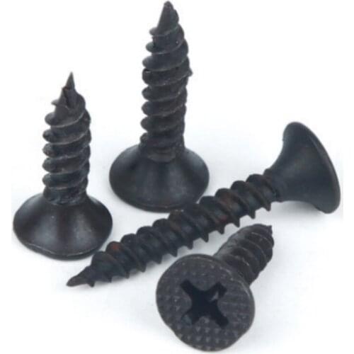 50PCS M3.5 Drywall Nails Hardened Self-tapping Screws Cross Countersunk Gypsum Board Wood Wallboard Fiber Self-tapping Screws