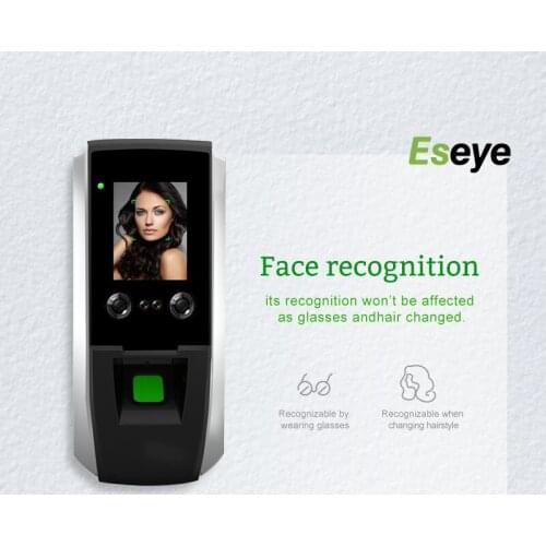 Eseye Face Recognition Fingerprint Attendance System Wifi Support Multiple Languages Door Access Control Attendance Machine