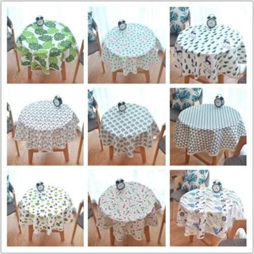 Nordic Linen Cotton Tablecloth Round Square Christmas Table cloth For Event Home Kitchen Table Cover Tapete Mantel