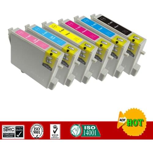 Compatible ink cartridges suit for T0491 - T0496 Compatible for Epson R210 R230 R310 R350 RX510 RX630 RX650 etc
