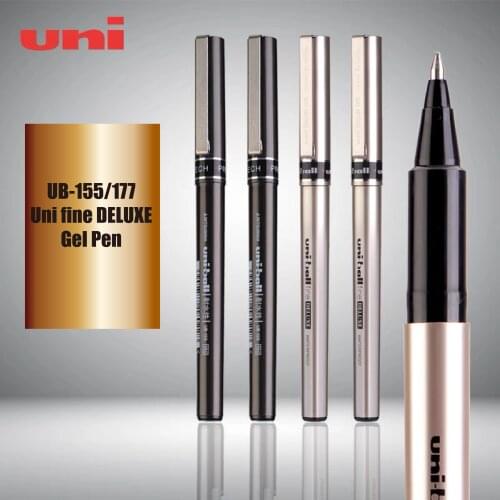 1/5pcs Japan Uni fine DELUXE UB-155/UB-177 Gel Pen 0.5mm/0.7mm Bussiness School Student