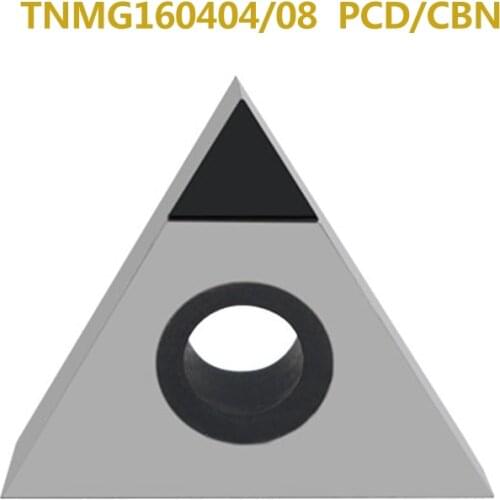 2pcs TNMA160404 TNMG160404 TCGT16T304 TCGT110204 TCMT110204 PCD CBN Inserts High hardness diamond blade CNC Lathe cutter Tool
