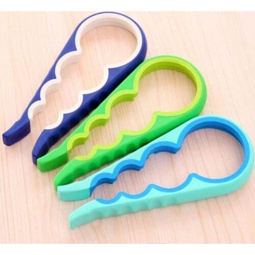 100pcs 4 in 1 Handy Anti-slip Can Lid Screw Opener Bottle Opener for Pop/Beer Bottle Jar Kitchen Twist Tool Bottle Cap Launcher